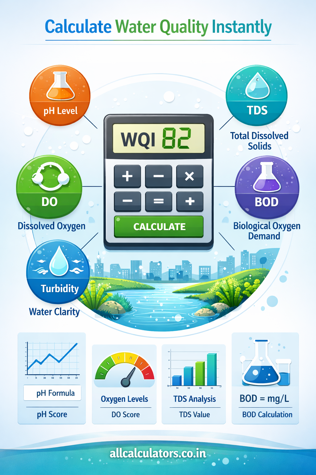 Water Quality Index Calculator | Ecology & Environmental Biology ...
