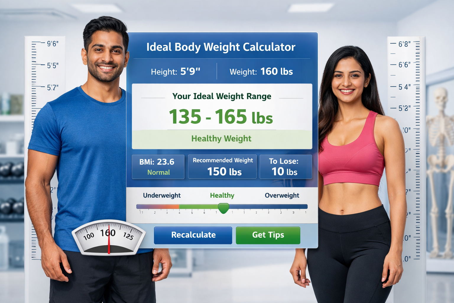 Ideal Body Weight Calculator (IBW) – Accurate Devine Formula Tool