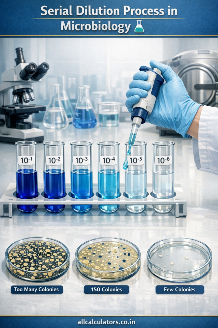 Serial Dilution Calculator | Free Online Microbiology Dilution Tool ...